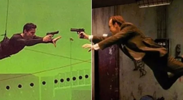 The Matrix Fight scene: Green Screen